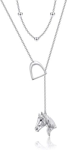 MONGAS Tree of Life/Infinity Cross/Lock and Key/Lotus/Hamsa/Horse/Strawberry/Opal/Lariat/Dragonfly/Heart/Violin Layered Necklace Sterling Silver for Women in Saudi Arabia