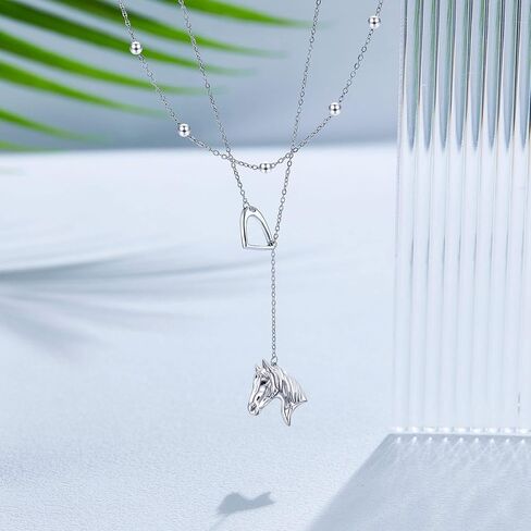 MONGAS Tree of Life/Infinity Cross/Lock and Key/Lotus/Hamsa/Horse/Strawberry/Opal/Lariat/Dragonfly/Heart/Violin Layered Necklace Sterling Silver for Women in Saudi Arabia
