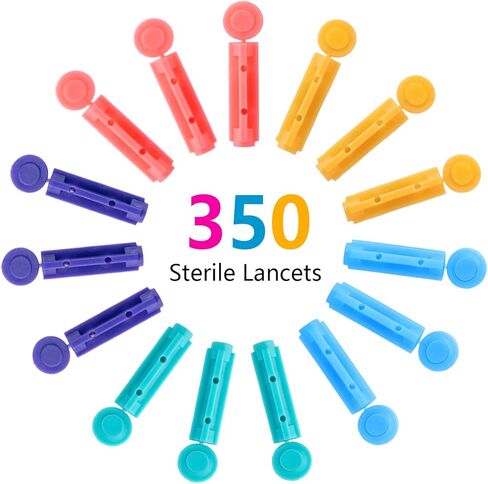 Lancets Blood ، Twist Top Lancets لأجهزة Lancing ، 350 Count ， 30 Gauge Diabetes Lancets لاختبار الجلوكوز في الدم ، الأخضر الفاتح in Kuwait