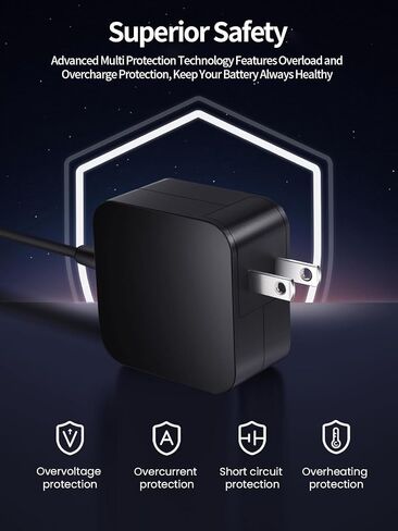 Steam Deck Charger - OEM Style 45W USB C PD 3.0 Fast Charging Power Adapter with Original IC Module for Switch, Steam Deck Console in Saudi Arabia