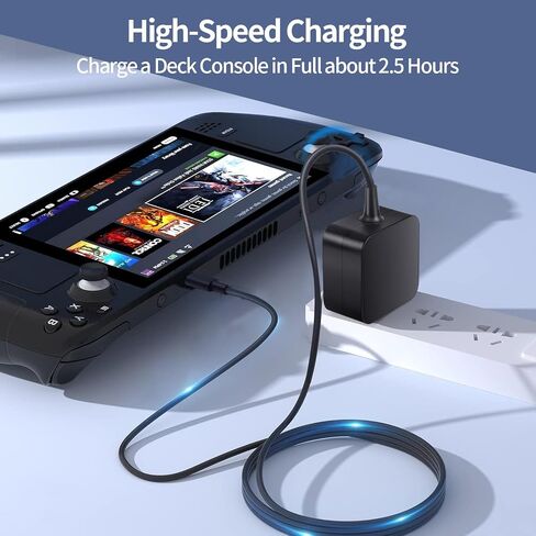 Steam Deck Charger - OEM Style 45W USB C PD 3.0 Fast Charging Power Adapter with Original IC Module for Switch, Steam Deck Console in Saudi Arabia