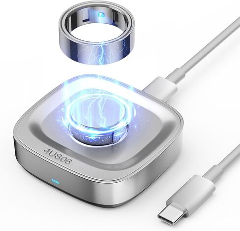 Compatible with Oura Ring Gen 4 Charger - Size 10 - Portable Replacement Fast Charging Dock with USB-C Cable for Smart Ring in Saudi Arabia