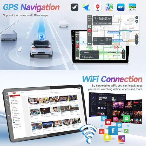 ستيريو راديو السيارة Android 12 لسيارة Toyota Sienna 2004-2010 - لإصدار J.B.L، وحدة رأس شاشة تعمل باللمس IPS مقاس 9 بوصة لراديو Sienna مع Carplay، Android Auto، GPS، BT، WiFi، SWC + Canbus + MIC + كاميرا AHD in Kuwait