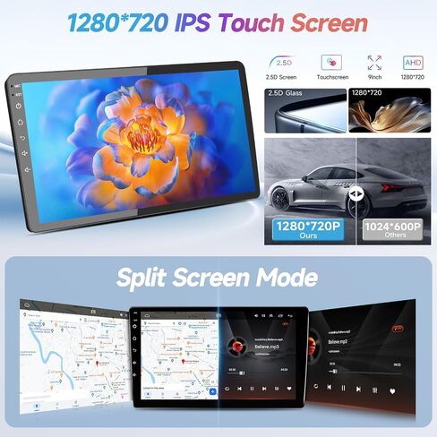ستيريو راديو السيارة Android 12 لسيارة Toyota Sienna 2004-2010 - لإصدار J.B.L، وحدة رأس شاشة تعمل باللمس IPS مقاس 9 بوصة لراديو Sienna مع Carplay، Android Auto، GPS، BT، WiFi، SWC + Canbus + MIC + كاميرا AHD in Kuwait