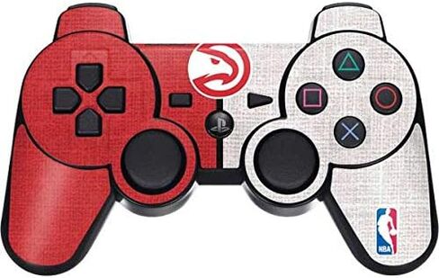 Skinit Decal Gaming Skin for PS3 Dual Shock Wireless Controller - Officially Licensed NBA Atlanta Hawks Canvas Design in Saudi Arabia