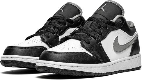 Jordan رجالي Air Jordan 1 منخفض 553558 040 أسود/رمادي فاتح - مقاس in Saudi Arabia