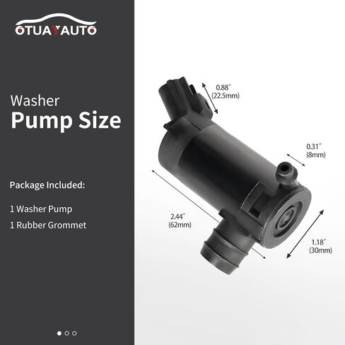 OTUAYAUTO 05179153AC Windshield Washer Pump with Filter Grommet, Replacement For Jeep Grand Cherokee Wrangler Commander/Dodge Grand Caravan Durango Journey/Chrysler Town & Country Aspen in Saudi Arabia