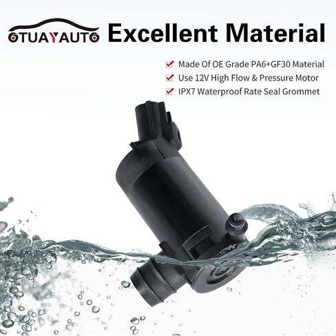 OTUAYAUTO 05179153AC Windshield Washer Pump with Filter Grommet, Replacement For Jeep Grand Cherokee Wrangler Commander/Dodge Grand Caravan Durango Journey/Chrysler Town & Country Aspen in Saudi Arabia
