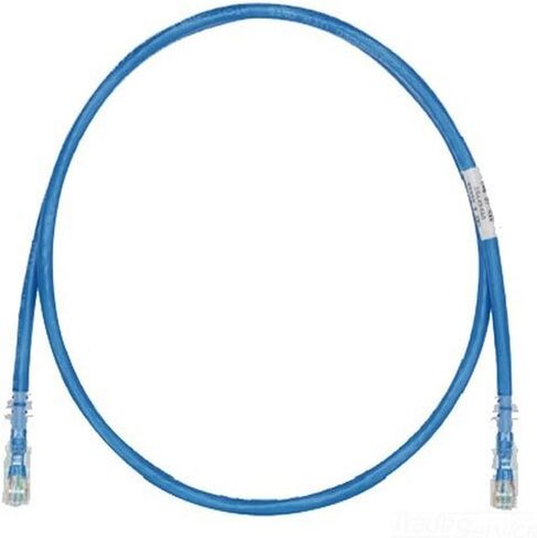 سلك تصحيح من Panduit UTPSP25BUY من الفئة 6 مزود بـ 8 موصلات لتخفيف الضغط، 25 قدمًا، أزرق in Kuwait