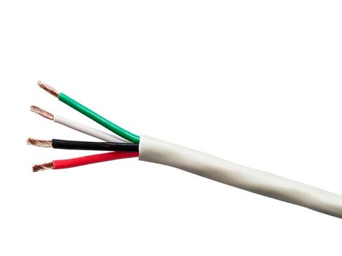 سلك مكبر صوت Monoprice - 12 AWG، 2 موصل، تصنيف الدفن، خارجي، سترة مقاومة للماء، 100% من النحاس العاري النقي مع موصلات مرمزة بالألوان، 1000 قدم، رمادي in Kuwait