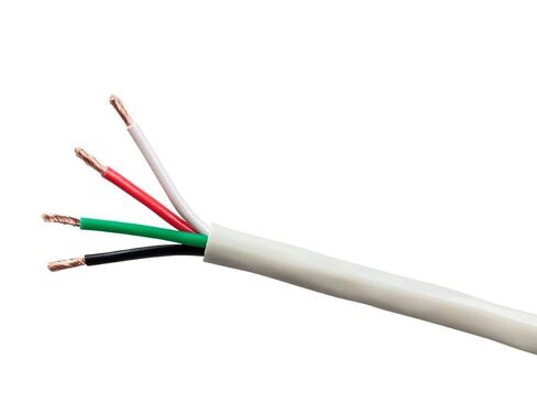 سلك مكبر صوت Monoprice - 12 AWG، 2 موصل، تصنيف الدفن، خارجي، سترة مقاومة للماء، 100% من النحاس العاري النقي مع موصلات مرمزة بالألوان، 1000 قدم، رمادي in Kuwait