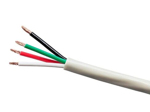 سلك مكبر صوت Monoprice - 12 AWG، 2 موصل، تصنيف الدفن، خارجي، سترة مقاومة للماء، 100% من النحاس العاري النقي مع موصلات مرمزة بالألوان، 1000 قدم، رمادي in Kuwait