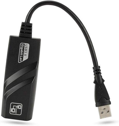 AkoMatial Durable High Speed USB 3.0 to 10/100/1000Mbps Gigabit RJ45 Ethernet LAN Network Adapter for PL6U3 in Saudi Arabia