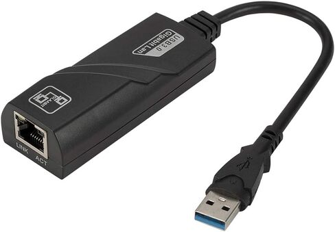 AkoMatial Durable High Speed USB 3.0 to 10/100/1000Mbps Gigabit RJ45 Ethernet LAN Network Adapter for PL6U3 in Saudi Arabia