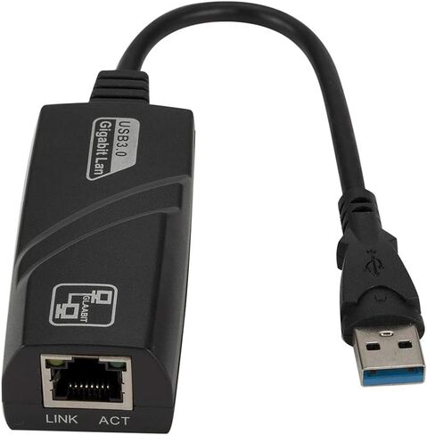 AkoMatial Durable High Speed USB 3.0 to 10/100/1000Mbps Gigabit RJ45 Ethernet LAN Network Adapter for PL6U3 in Saudi Arabia