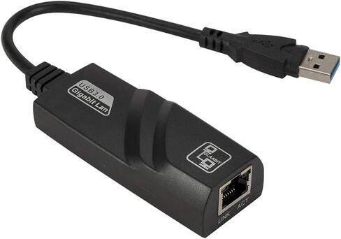 AkoMatial Durable High Speed USB 3.0 to 10/100/1000Mbps Gigabit RJ45 Ethernet LAN Network Adapter for PL6U3 in Saudi Arabia