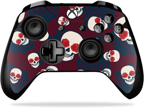 غلاف MightySkins متوافق مع وحدة تحكم Microsoft Xbox One X - Skulls N Roses | غطاء ملتف واقٍ ومتين وفريد ​​من نوعه من الفينيل | سهل التطبيق والإزالة وتغيير الأنماط | صنع في الولايات المتحدة الأمريكية in Saudi Arabia