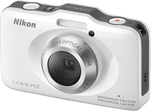 Nikon COOLPIX S31 10.1 MP Waterproof Digital Camera with 720p HD Video (White) (Old Model) (Renewed) in Saudi Arabia