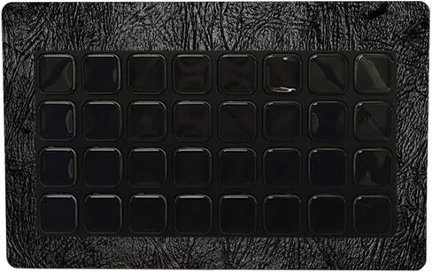 MightySkins Skin Compatible with Elgato Stream Deck XL - Black Leather | Protective, Durable, and Unique Vinyl Decal wrap Cover | Easy to Apply, Remove, and Change Styles | Made in The USA in Saudi Arabia