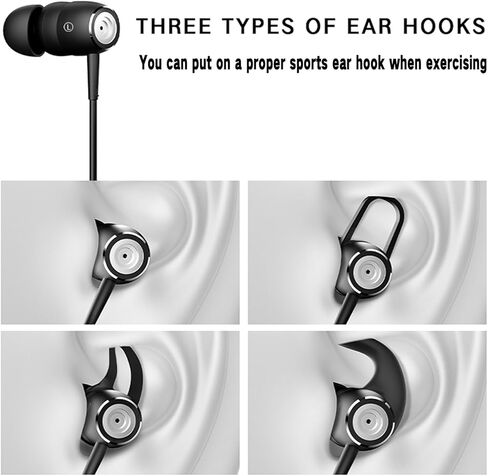 سماعات أذن USB C ENC مع مكالمات ميكروفون، سماعات أذن سلكية بخاصية إلغاء الضوضاء مع باس ديناميكي، (يمكن تركيب خطافات الأذن) DAC USB Type C سماعات أذن لهاتف iPhone 17 16 15 Pro Max Plus Air iPad Pro Samsung in Kuwait