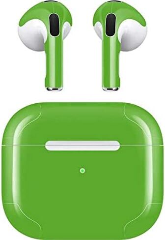 Skinit Decal Audio Skin Compatible with Apple AirPods (3rd Gen, 2021) - Skinit Originally Designed Green Design in Saudi Arabia