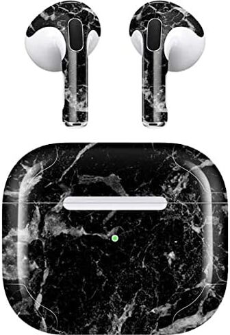 Skinit Decal Audio Skin Compatible with Apple AirPods (3rd Gen, 2021) - Skinit Originally Designed Crushed Black Design in Saudi Arabia