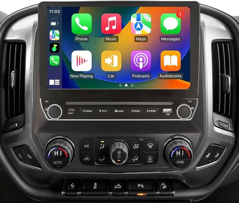 Car Radio for Chevrolet Silverado GMC Sierra 2014-2019 Stereo Replacement with Wireless Carplay Android Auto 10.1 inch Touch Screen Head Unit with GPS Bluetooth 4G WiFi DSP SWC FM/AM/RDS Backup Camera in Saudi Arabia