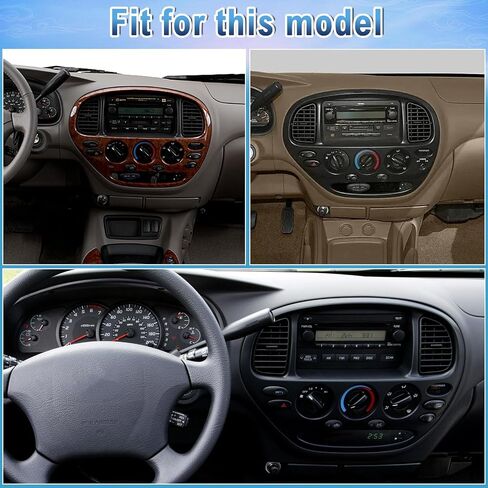 راديو ترقية ستيريو للسيارة Android 14 Double Din لسيارة Toyota Tundra 2000-2006، 4G+64G 7 بوصة شاشة لمس لاسلكية Carplay Android Auto GPS WiFi Bluetooth RDS DSP SWC Mirrorlink Mic كاميرا احتياطية in Saudi Arabia