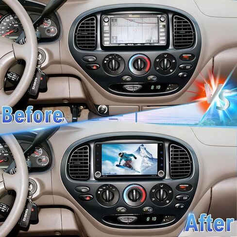راديو ترقية ستيريو للسيارة Android 14 Double Din لسيارة Toyota Tundra 2000-2006، 4G+64G 7 بوصة شاشة لمس لاسلكية Carplay Android Auto GPS WiFi Bluetooth RDS DSP SWC Mirrorlink Mic كاميرا احتياطية in Saudi Arabia