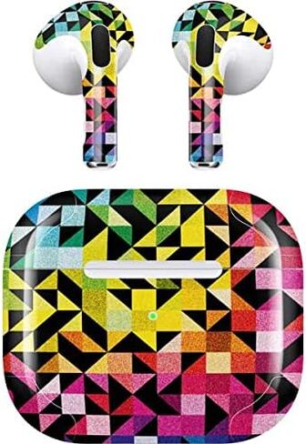 غلاف صوتي من Skinit متوافق مع Apple AirPods (الجيل الثالث، 2021) - تصميم Chromatic 02 المصمم في الأصل من Skinit in Saudi Arabia