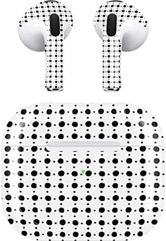 غلاف صوتي من Skinit متوافق مع Apple AirPods (الجيل الثالث، 2021) - تصميم شبكي منقط مصمم في الأصل من Skinit in Saudi Arabia