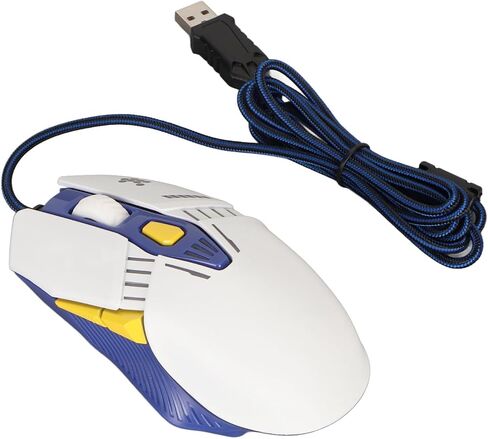 RGB Gaming Mouse, Wired Gaming Mouse with 7200 DPI, Programmable Buttons, Backlit Modes, USB Mouse Support DIY Rapid Fire (White) in Saudi Arabia