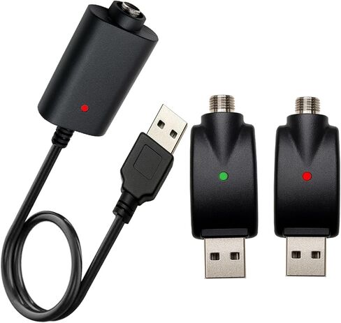 Compatible with 510 Thread Port, USB Smart Charging Cable, Overcharge Protection Adapter with LED Indicator for Household Wireless Soldering Iron, 3-Piece Set (3, Black) in Saudi Arabia