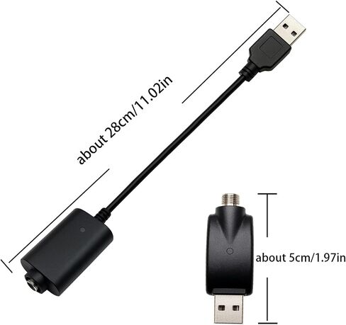Compatible with 510 Thread Port, USB Smart Charging Cable, Overcharge Protection Adapter with LED Indicator for Household Wireless Soldering Iron, 3-Piece Set (3, Black) in Saudi Arabia