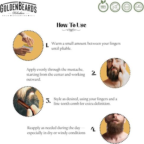 Moustache Wax & Small Comb Get the BEST Moustache Wax KIT with a 2.8 inch Comb at BEST Price! Get this combo ordering these two products! in Saudi Arabia