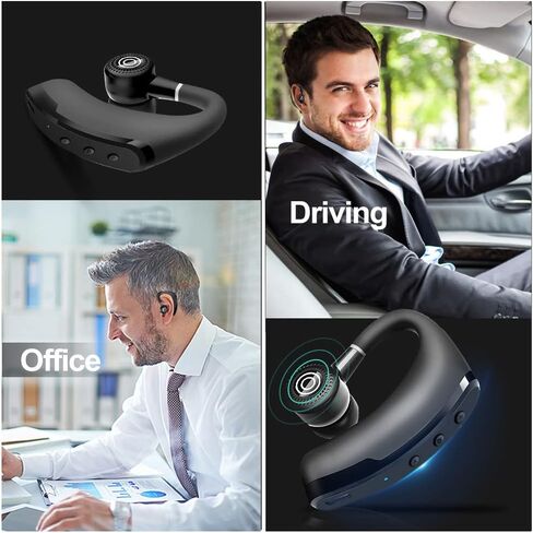 Wireless Earbuds,25 Hours Talktime Wireless Mono Bluetooth Headset with HD Microphone CVC8.0 Bluetooth Headphone Noise Reduction 270 ° Rotatable for Working/Driving in Saudi Arabia