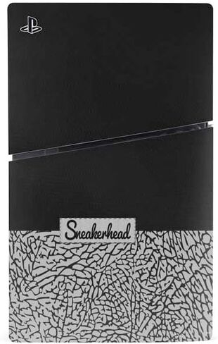 Skinit Decal Gaming Skin Compatible with PS5 Slim Disk Console - Elephant Print White Design in Saudi Arabia