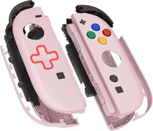 eXtremeRate DIY Replacement Shell (D-Pad Ver) Buttons for Joycon 2, Custom Full Set Housing + Decorative Strips + Middle Bracket + Buttons for Nintendo Switch 2 Controller - Deluxe Version - Black in Saudi Arabia