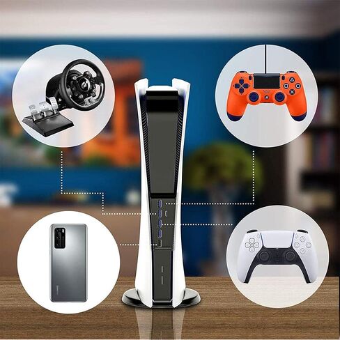 6 Ports Extend USB Hub Adapter High Speed Splitter for PS5 Gaming Device Parts Accessories in Saudi Arabia