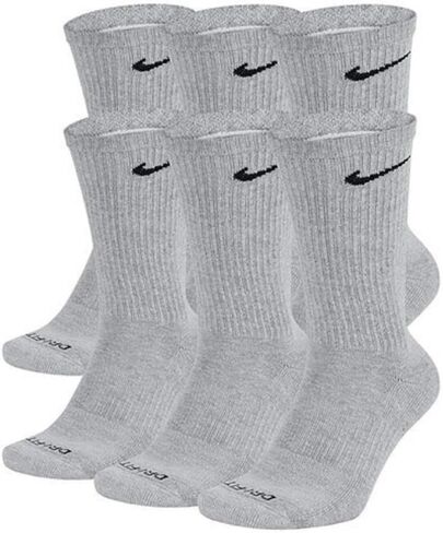 Nike Dry Cushion Crew Training Socks (6 Pair) (White/Black) in Saudi Arabia