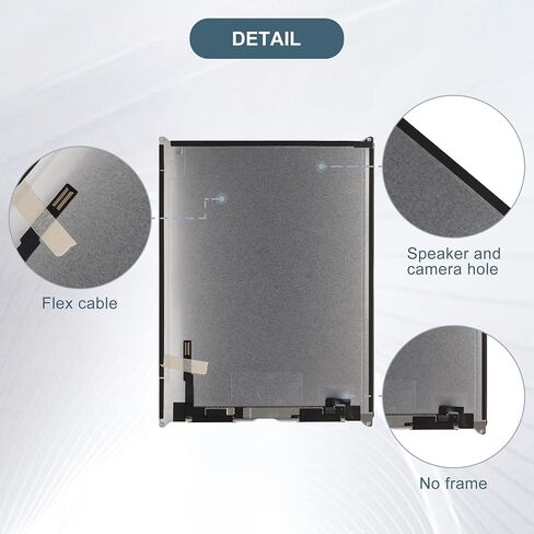 شاشة LCD متوافقة مع iPad 7th 8th 9th Gen A2197 A2198 A2200 A2270 A2428 10.2 بوصة شاشة LCD تعمل باللمس مع أدوات (LCD فقط، لا تشمل محول رقمي يعمل باللمس) in Saudi Arabia