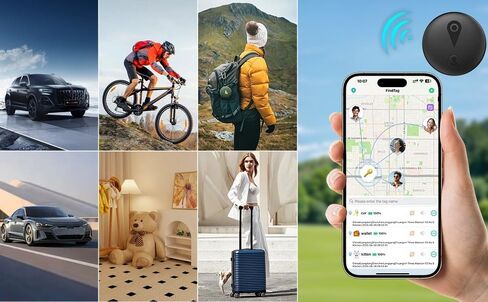 2025 NewGPS [Apple MFi Certified] Air Tracker Smart Bluetooth Tracker, Item Finder Works with, Trakcer Tag Locator for Keys, Luggage, Satchel, Backpack etc.Both iOS and Android Compatible. in Saudi Arabia