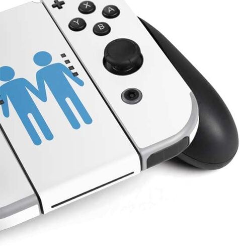 Skinit Decal Gaming Skin Compatible with Nintendo Switch OLED (2021) - Blue Pride Design in Saudi Arabia
