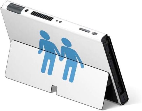 Skinit Decal Gaming Skin Compatible with Nintendo Switch OLED (2021) - Blue Pride Design in Saudi Arabia