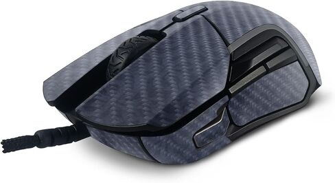 غلاف MightySkins من ألياف الكربون متوافق مع ماوس الألعاب SteelSeries Rival 5 - شبكة فحمية | لمسة نهائية واقية ومتينة من ألياف الكربون | سهل التطبيق وتغيير الأنماط | صنع في الولايات المتحدة الأمريكية in Kuwait