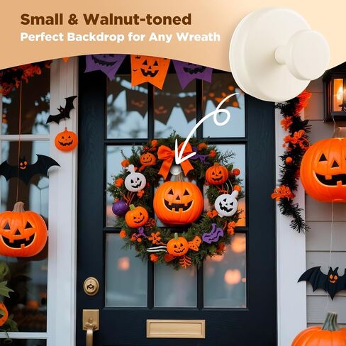 OUTXE Wreath Hanger for Front Door, Heavy Duty Suction Cup Reef Hook for Glass Window/Over Door/Outdoor, Christmas/Thanksgiving/Halloween/July 4th/Easter/Valentine/Winter/Fall/Summer/Spring (2 Pack) in Saudi Arabia