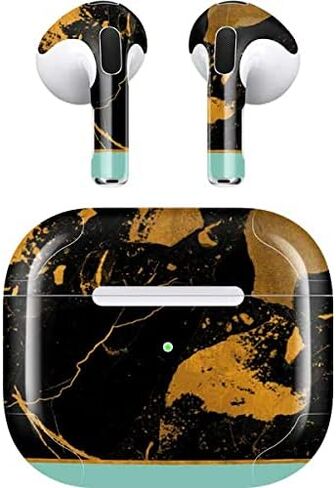 Skinit Decal Audio Skin Compatible with Apple AirPods (3rd Gen, 2021) - Skinit Originally Designed Chunky Marble Design in Saudi Arabia