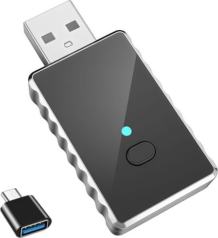 محول Carplay اللاسلكي - محول Android Auto Wireless US، التحويل من سلكي إلى لاسلكي مع محول USB إلى USB C، توصيل وتشغيل بلوتوث Car Play Dongle، متوافق مع iPhone/Android in Saudi Arabia