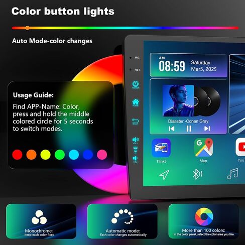 9 بوصة (4Ram 64Rom) 5GWiFi استبدال ترقية راديو السيارة لسيارة Ford F150 F-150 2009-2012 Android 13 مع CarPlay اللاسلكي/Android Auto/FM/AM/RDS/1080P كاميرا احتياطية/BT5.4 ((09-12) 1080P) in Saudi Arabia