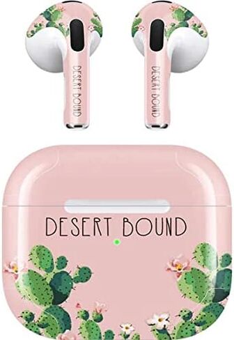 Skinit Decal Audio Skin Compatible with Apple AirPods (3rd Gen, 2021) - Skinit Originally Designed Desert Bound Design in Saudi Arabia